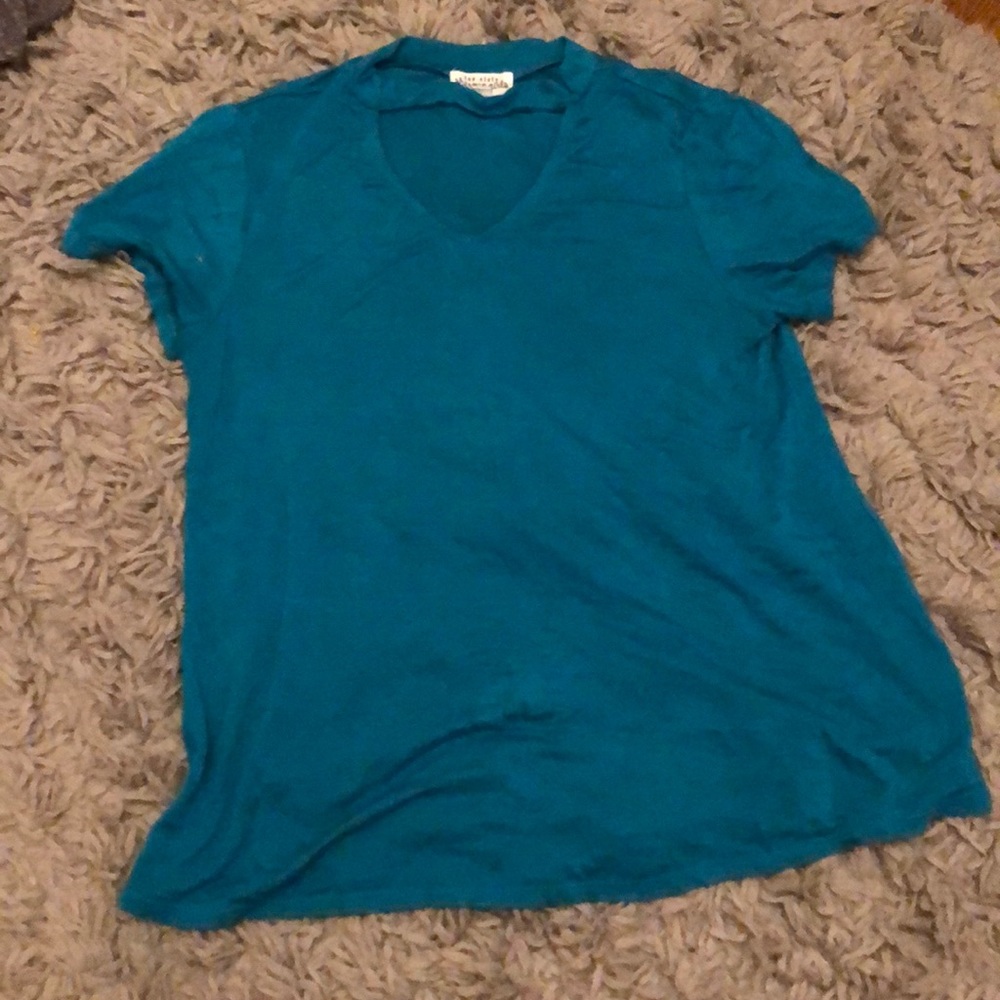 Ten sixty Sherman girls Blue choker t shirt